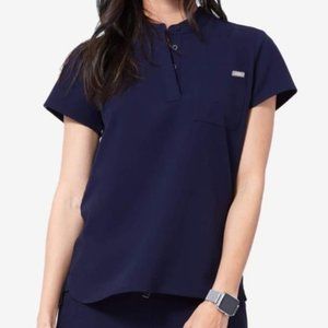 Figs Navy Embu Scrub Top Medium